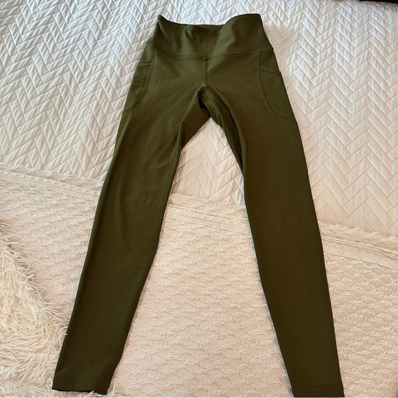 2-Piece Active Leggings Bundle Old Navy XS Olive + NVGTN Seamless Leggings S - Picture 2 of 15